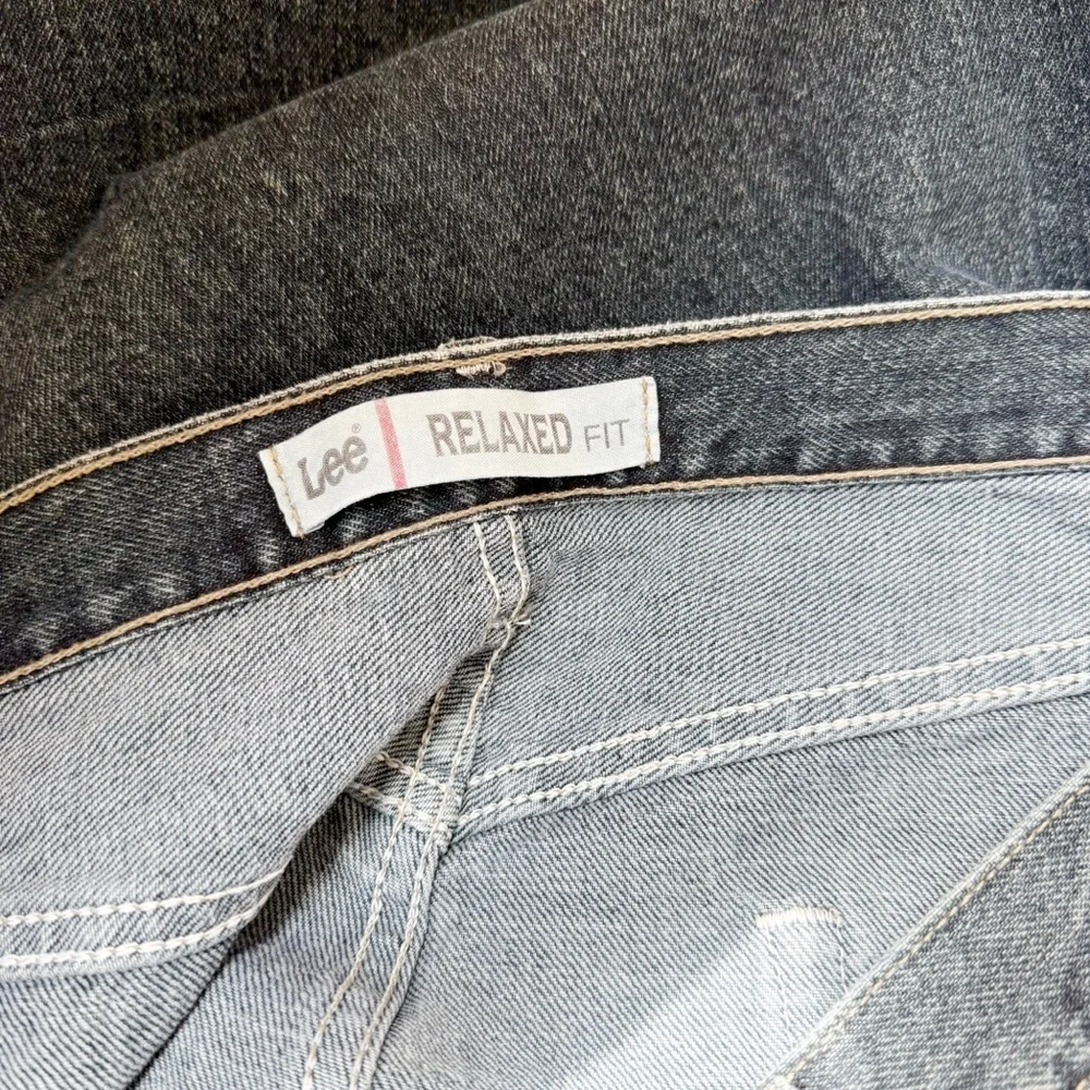 Lee Relaxed Fit Dark Wash Denim Jeans Men Size 42X32 Cotton
